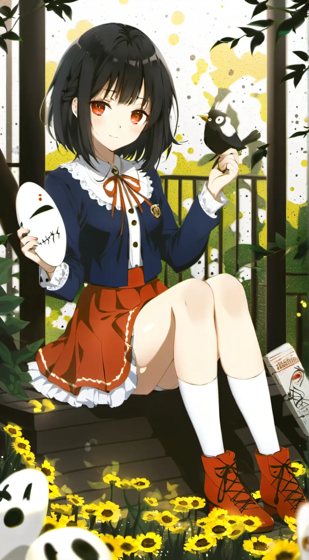 ai character: Chitoge background