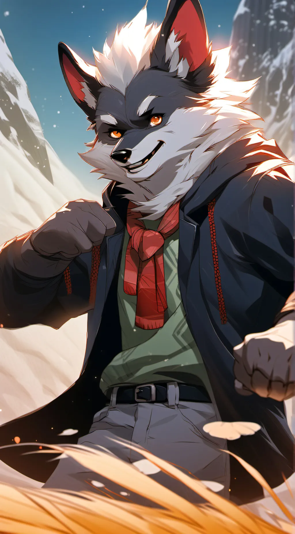 ai character: furry background