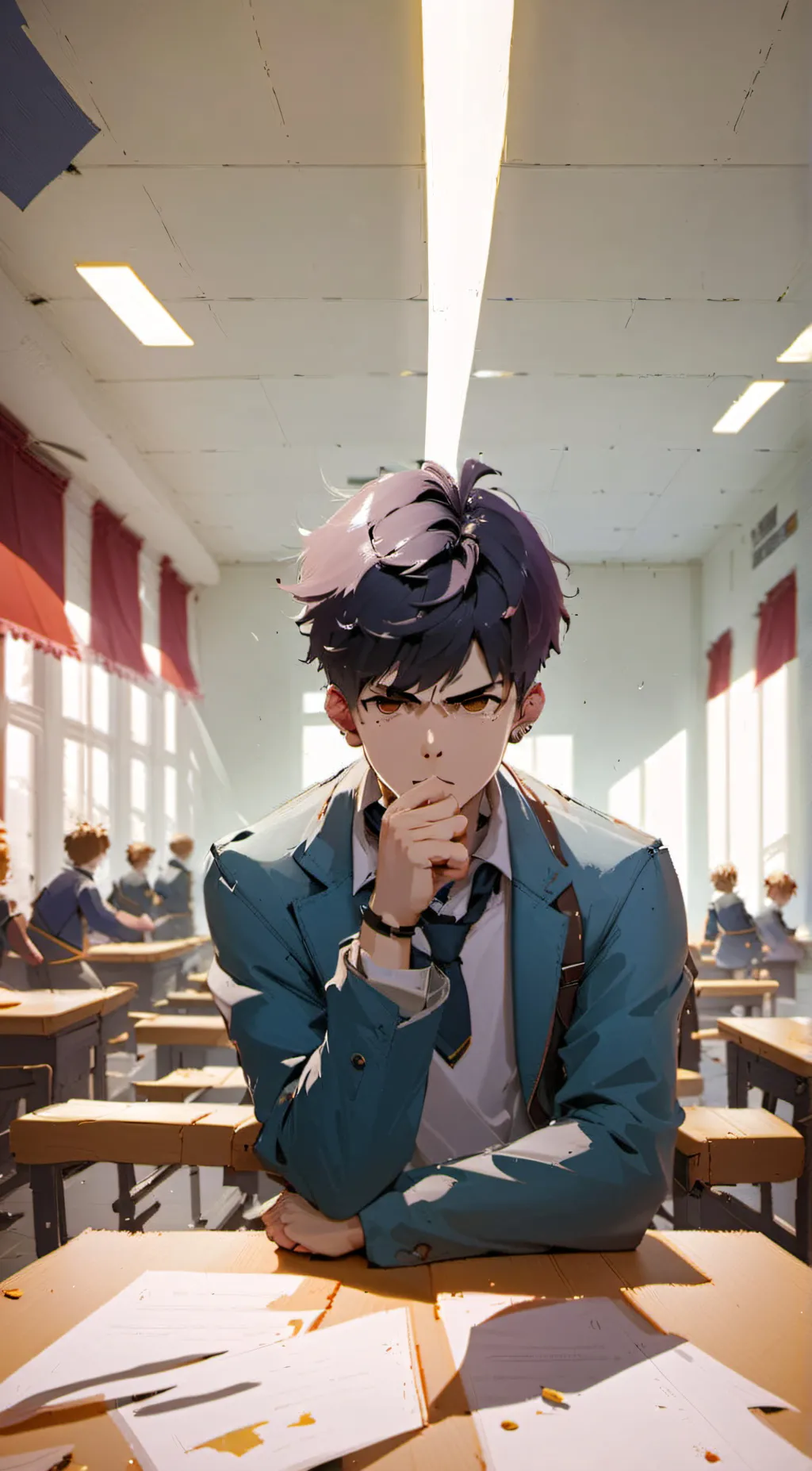 ai character: pierce background