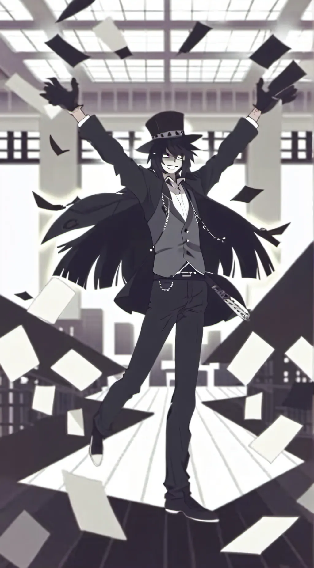 ai character: Miss circle  background