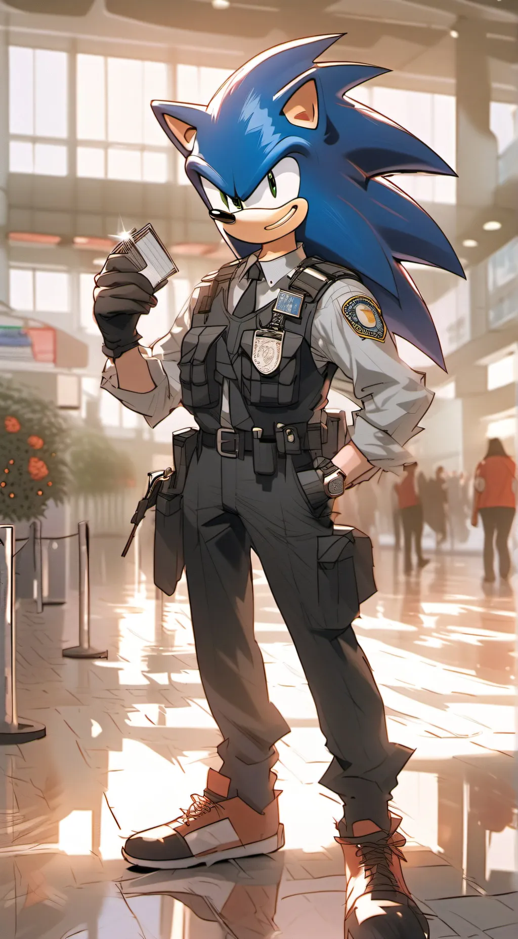 ai character: Sonic  background