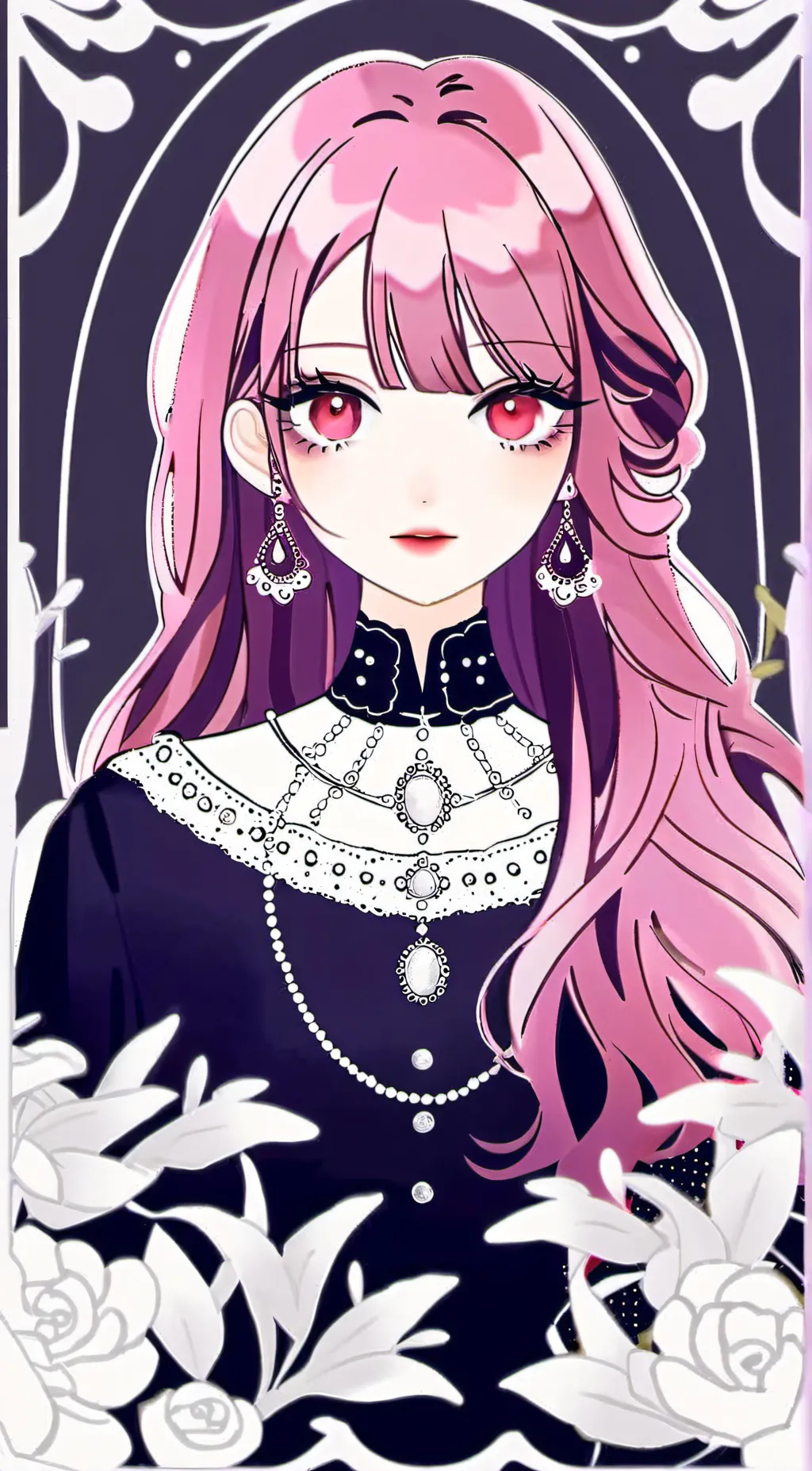 ai character: Snow background