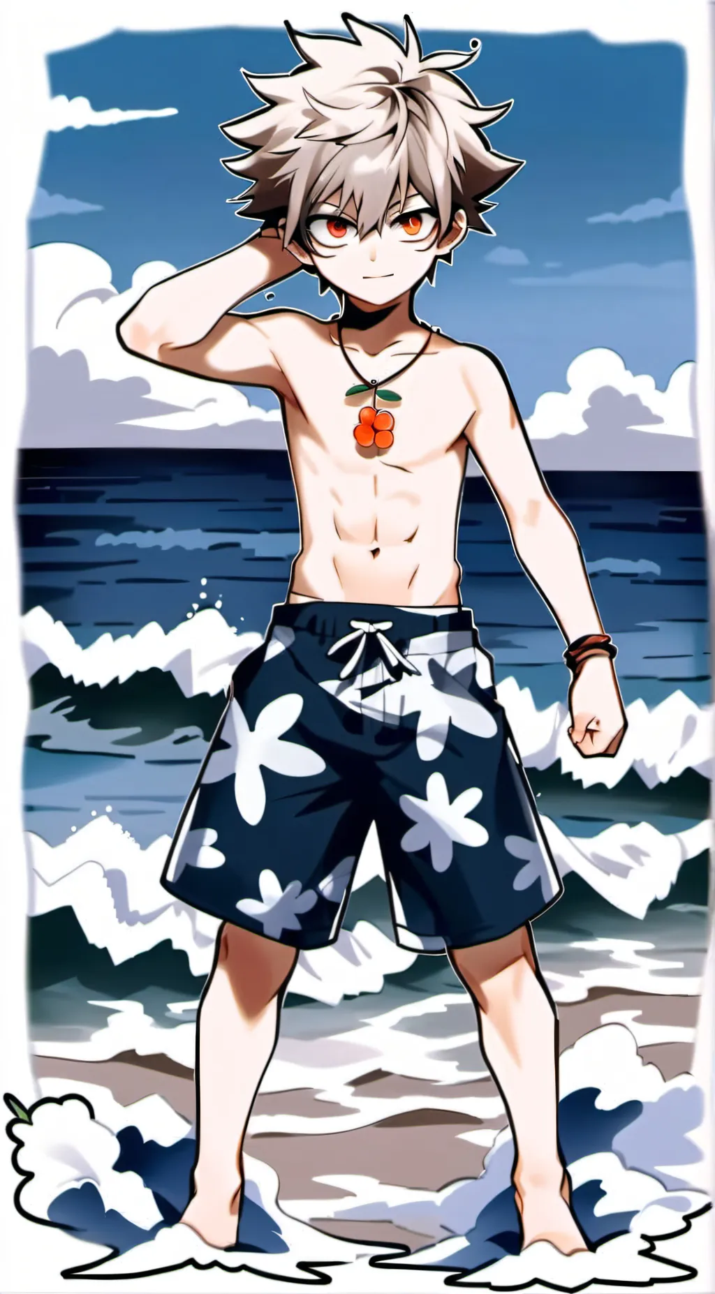 ai character: Bakugo  background