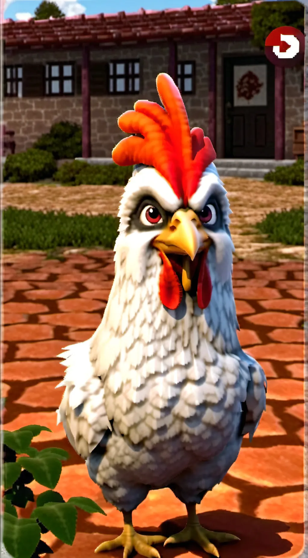 ai character: chicken background
