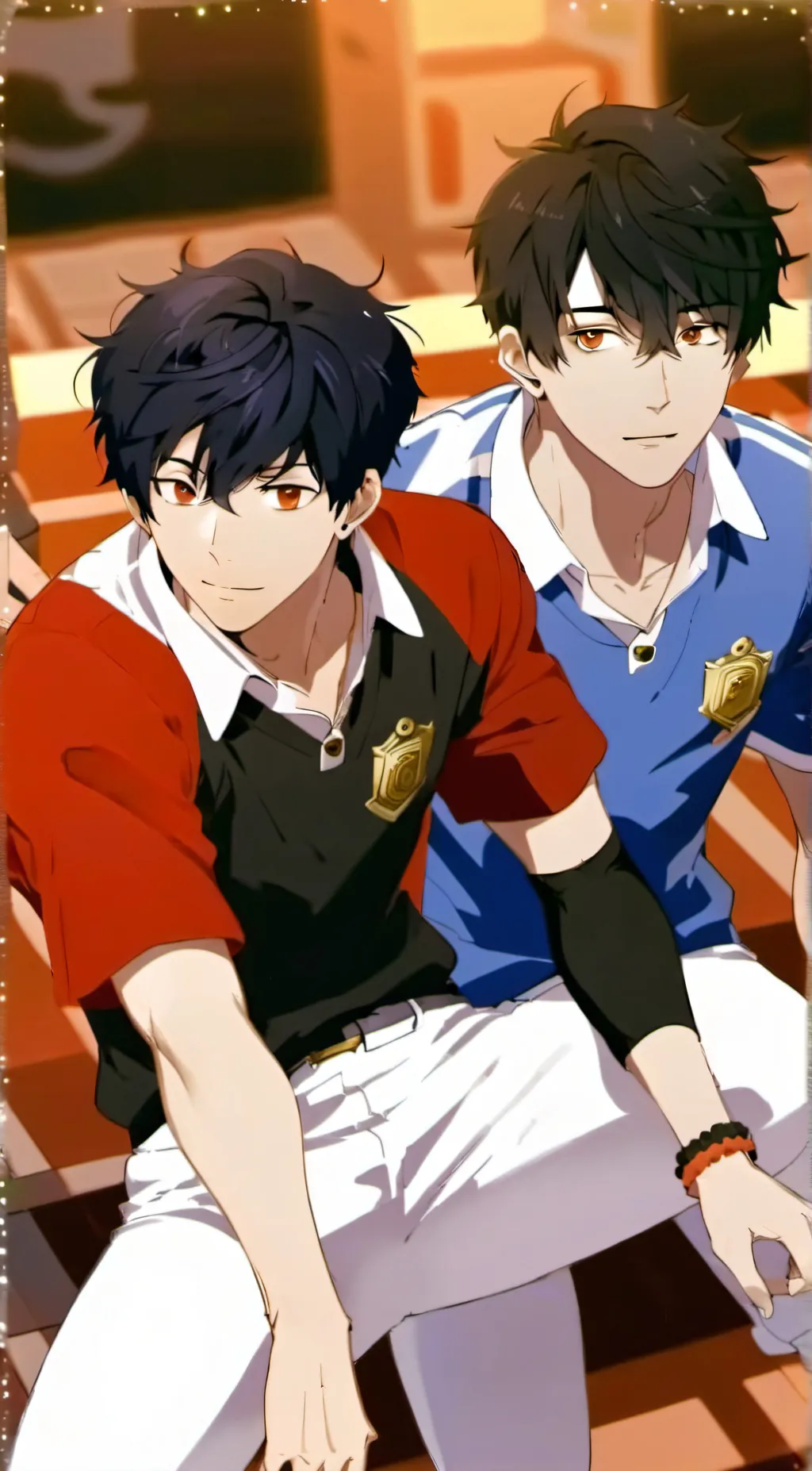 ai character: Cash & nico  background