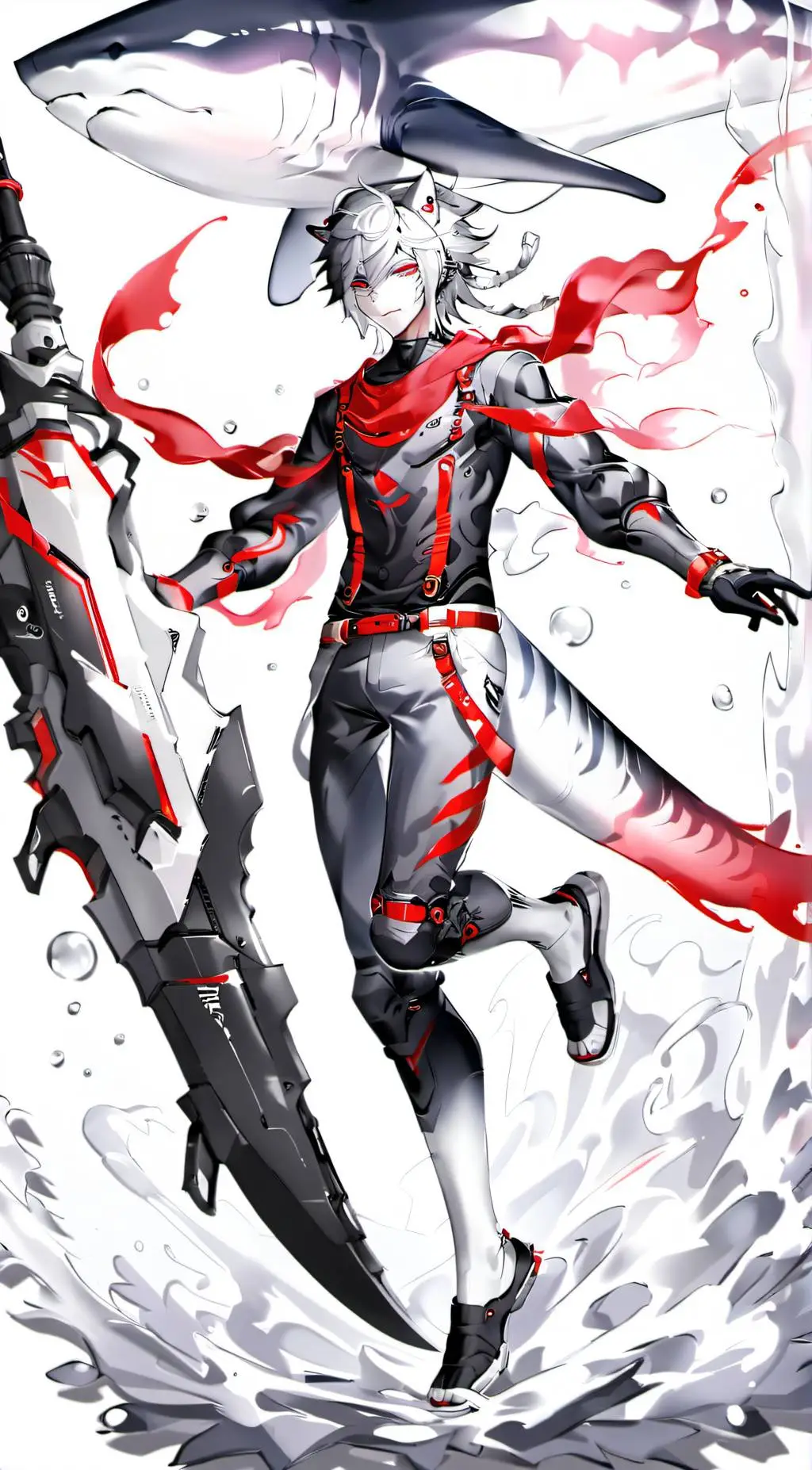 ai character: tiger shark background