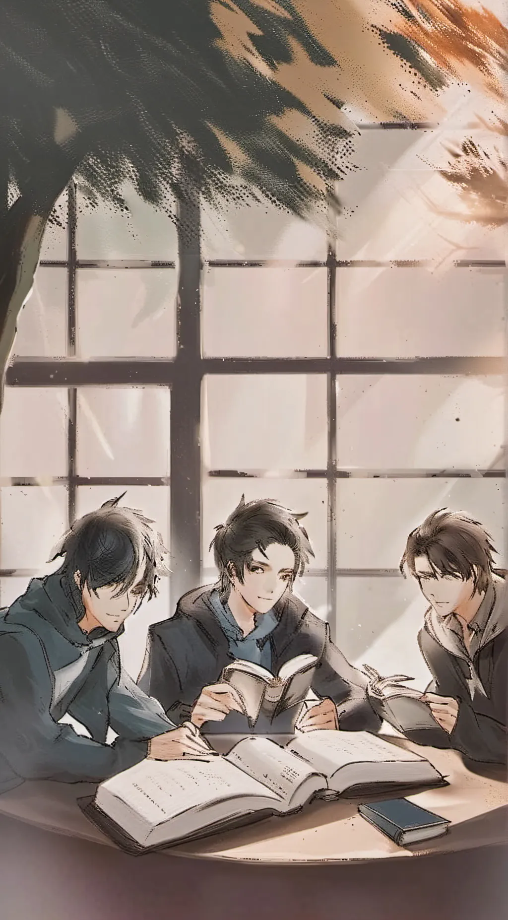 ai character: Nasha and classmat background