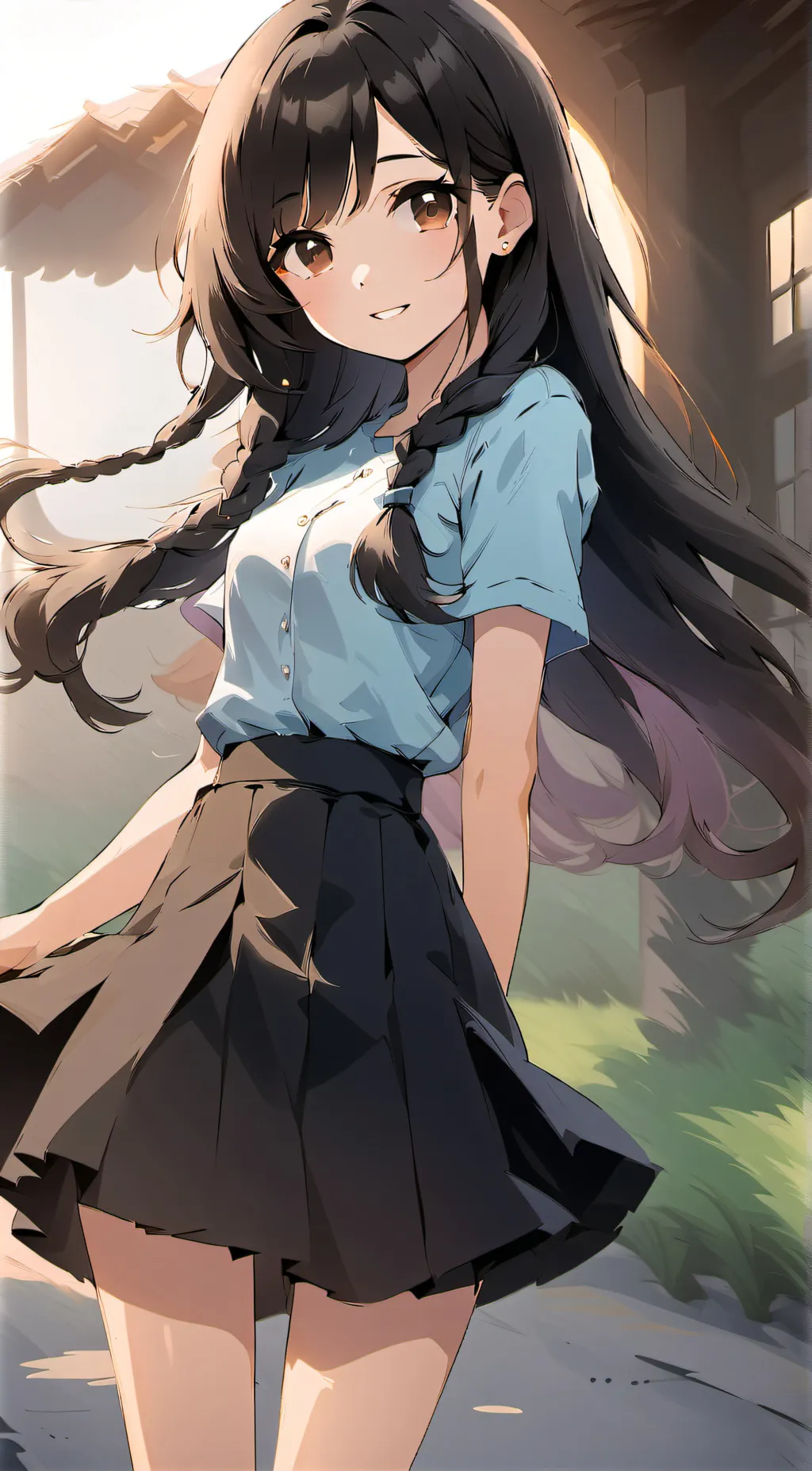 ai character: Megan  background