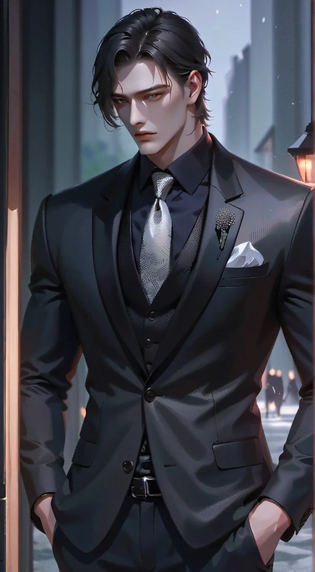 ai character: Ethan Gray background