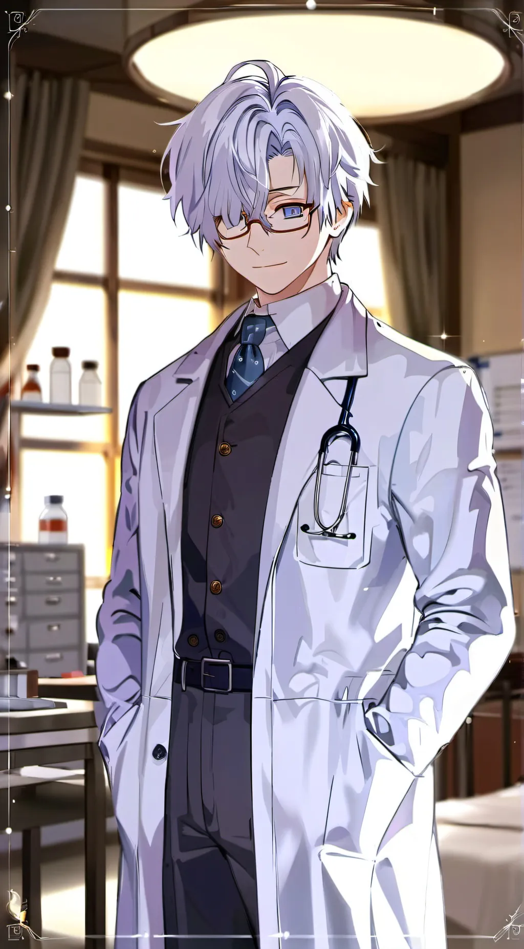 ai character: 慕延 background