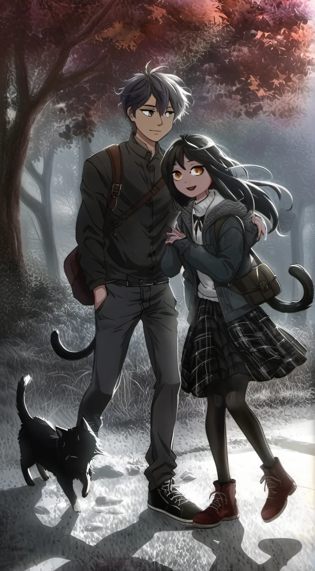 ai character: two best friends background