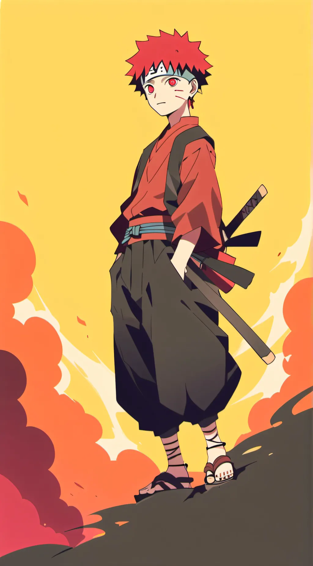 ai character: kid gaara background