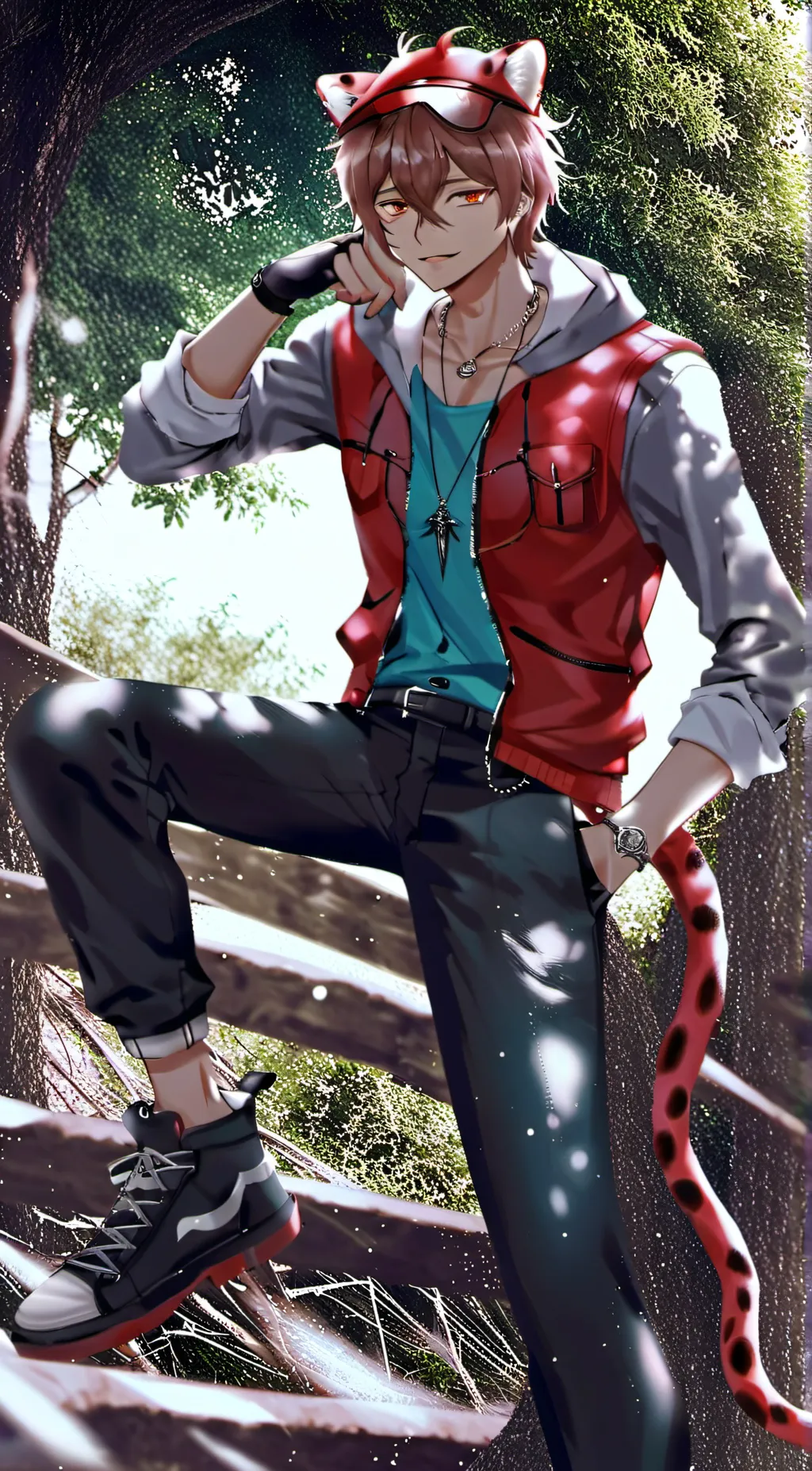 ai character: Preston  background