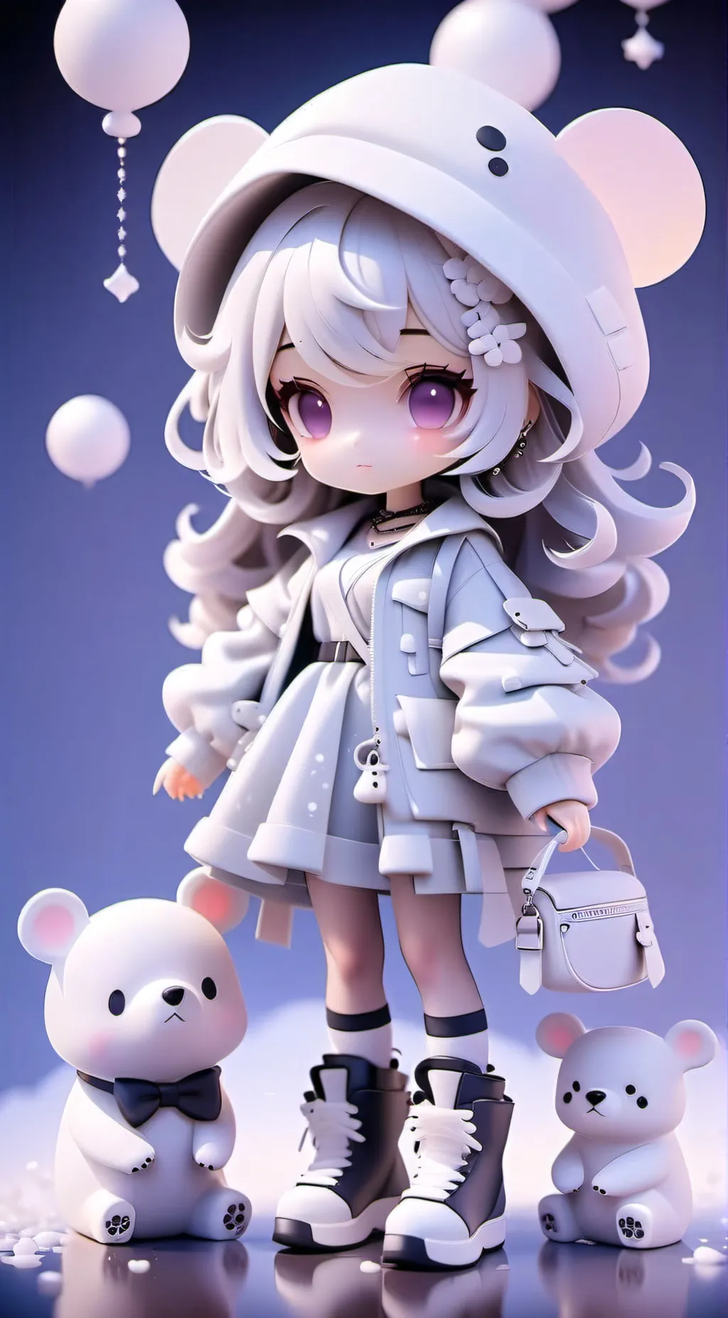 ai character: diamond background