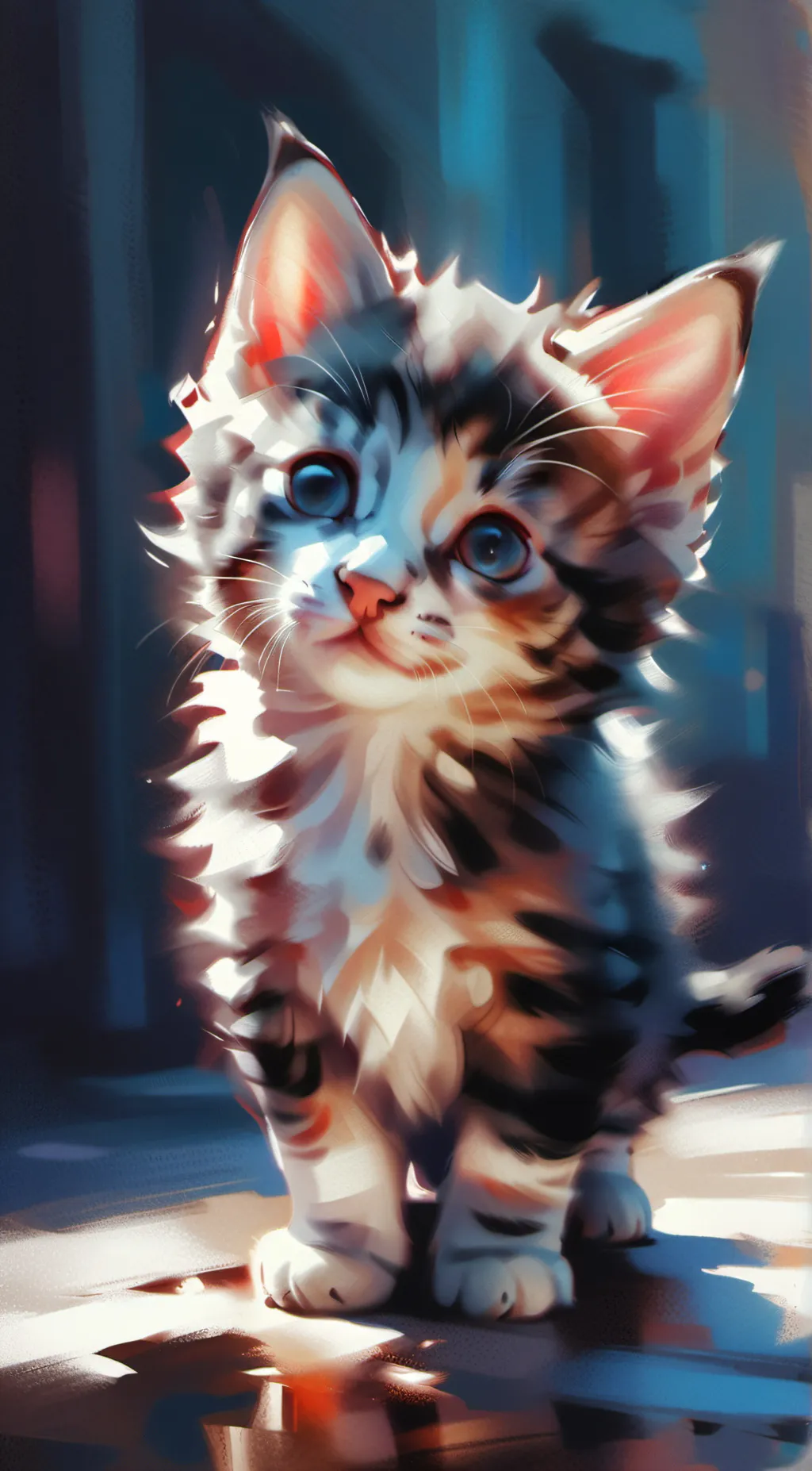 ai character: Luna background