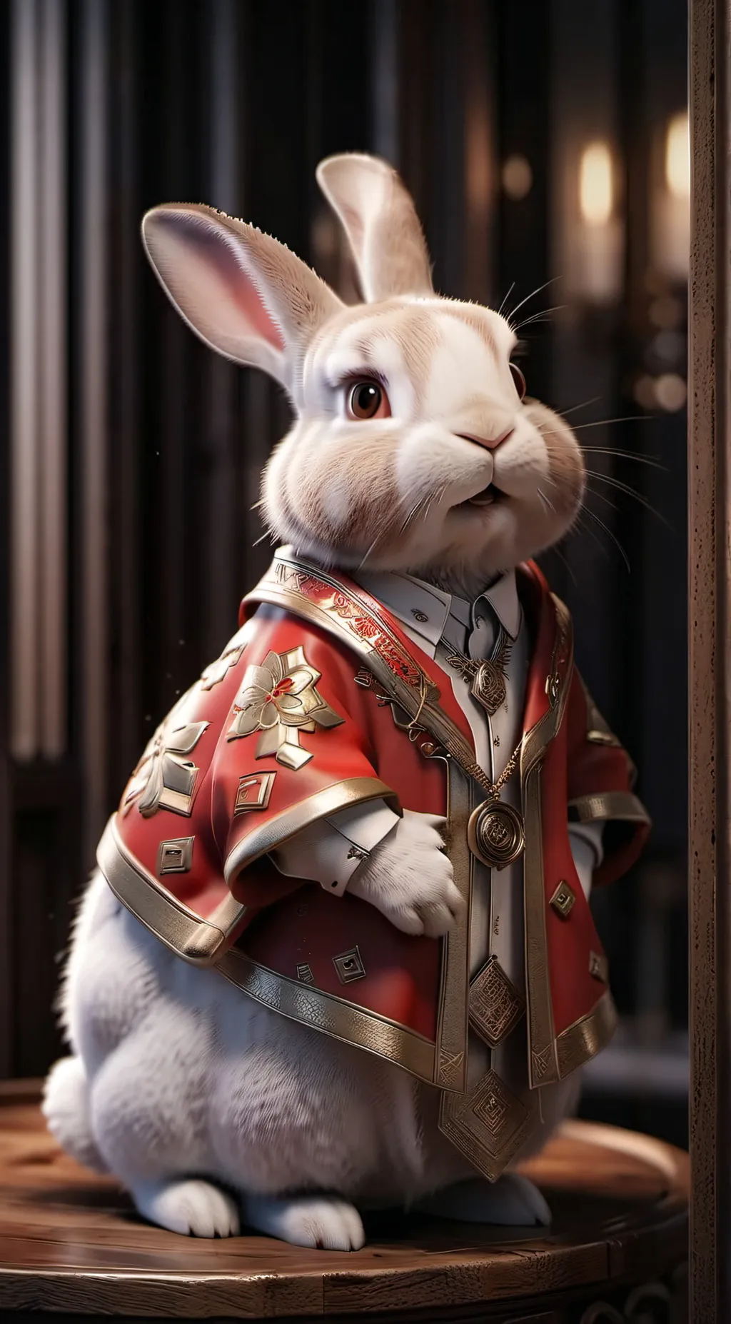 ai character: Ricky Lucky rabbit background