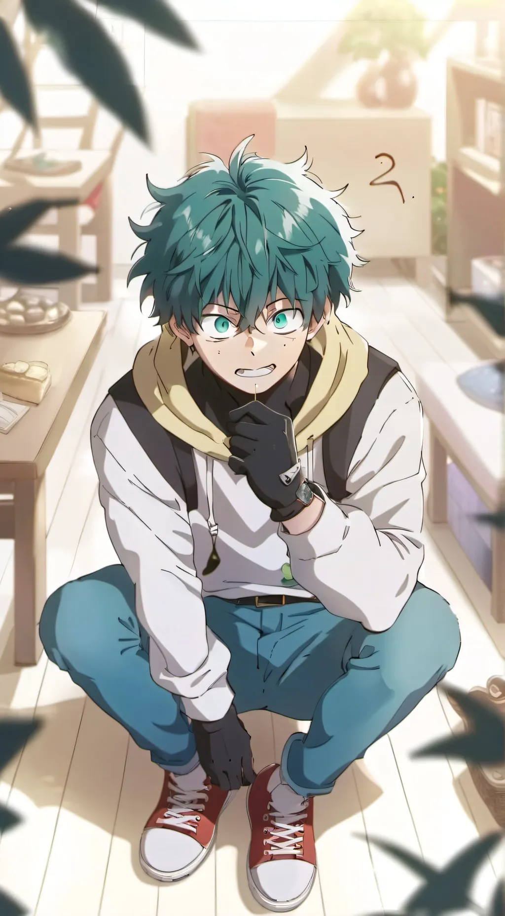 ai character: deku background