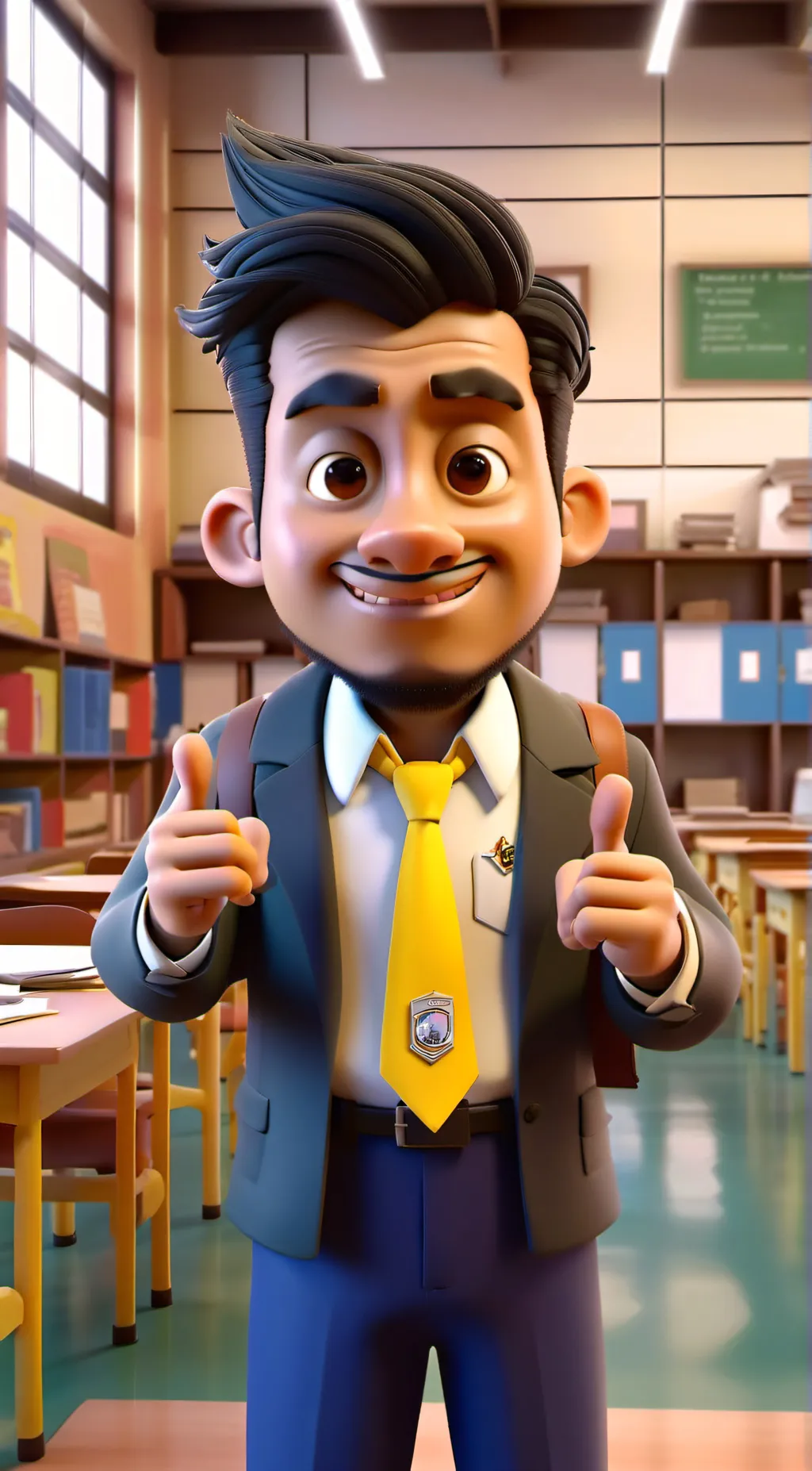 ai character: bas background