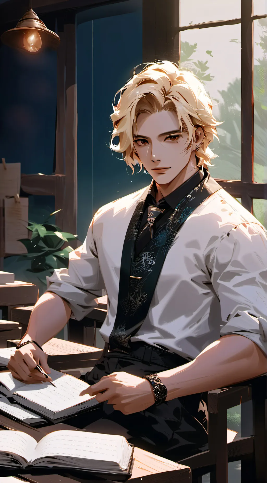 ai character: Professor Adam’s  background