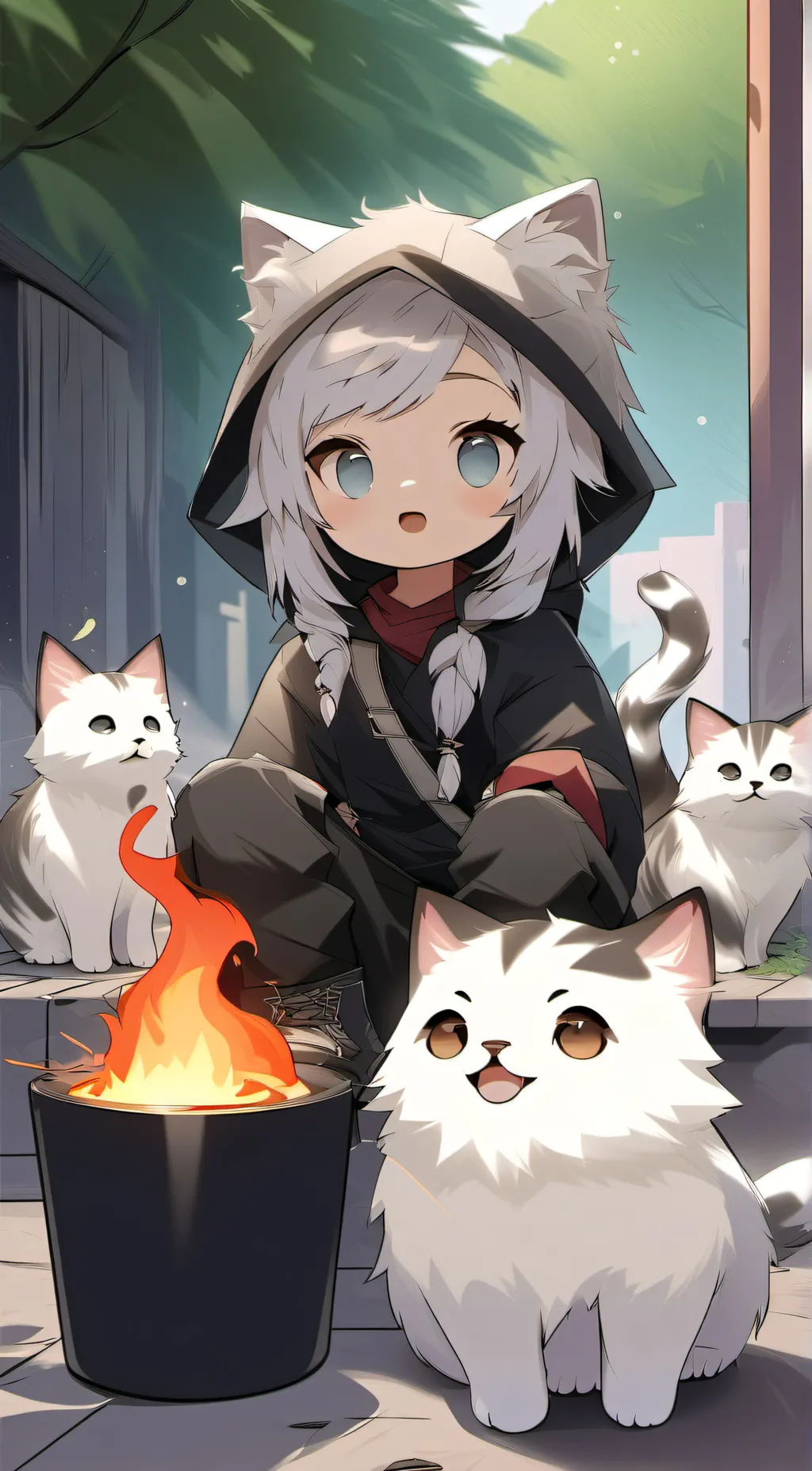 ai character: Pumpkin  background