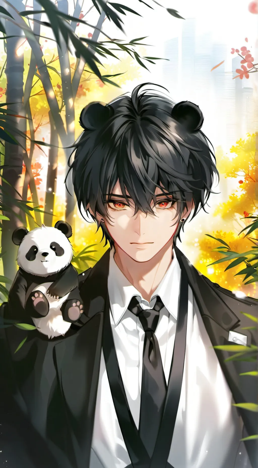 ai character: Loïc🖤 background