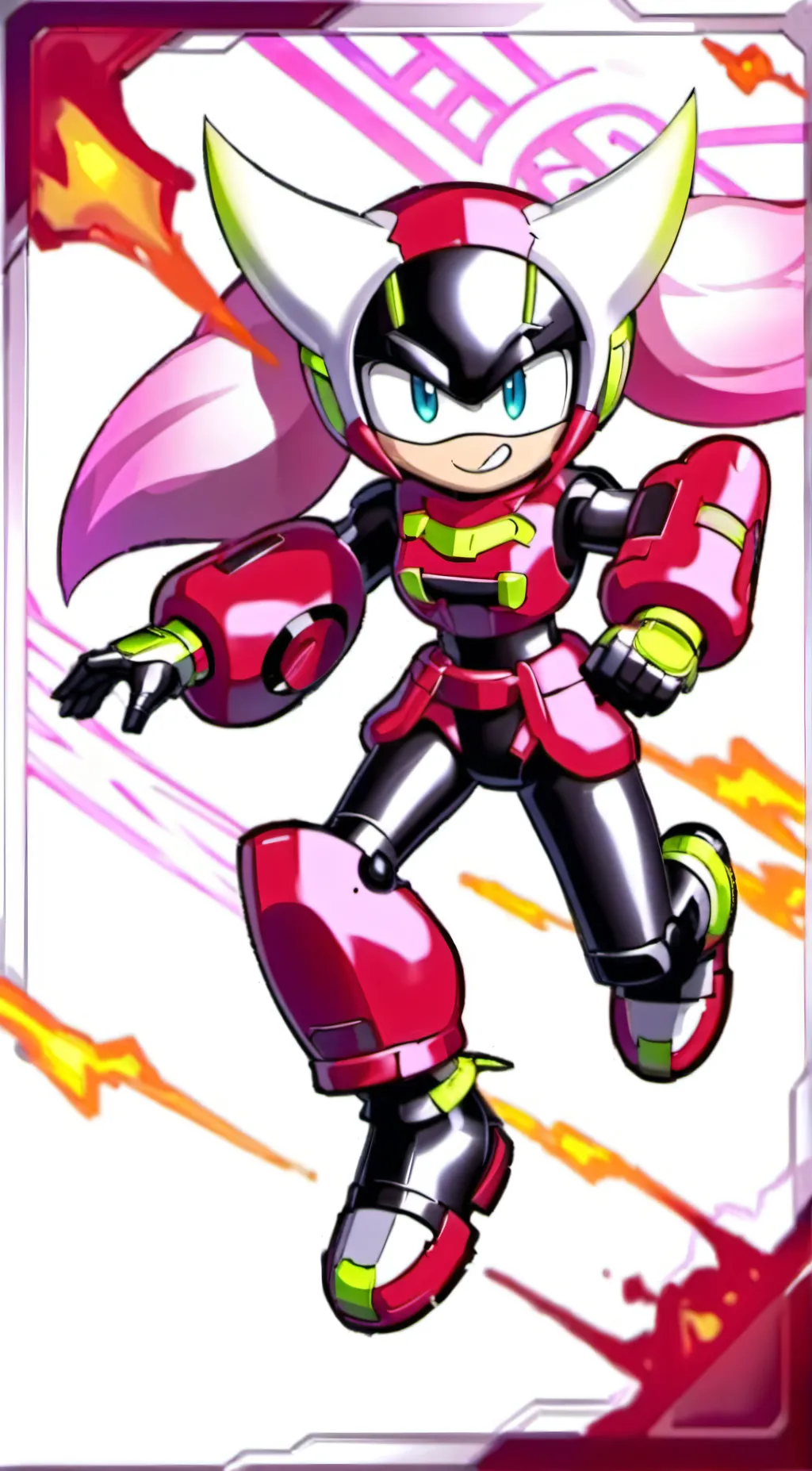 ai character: Rusty rose background