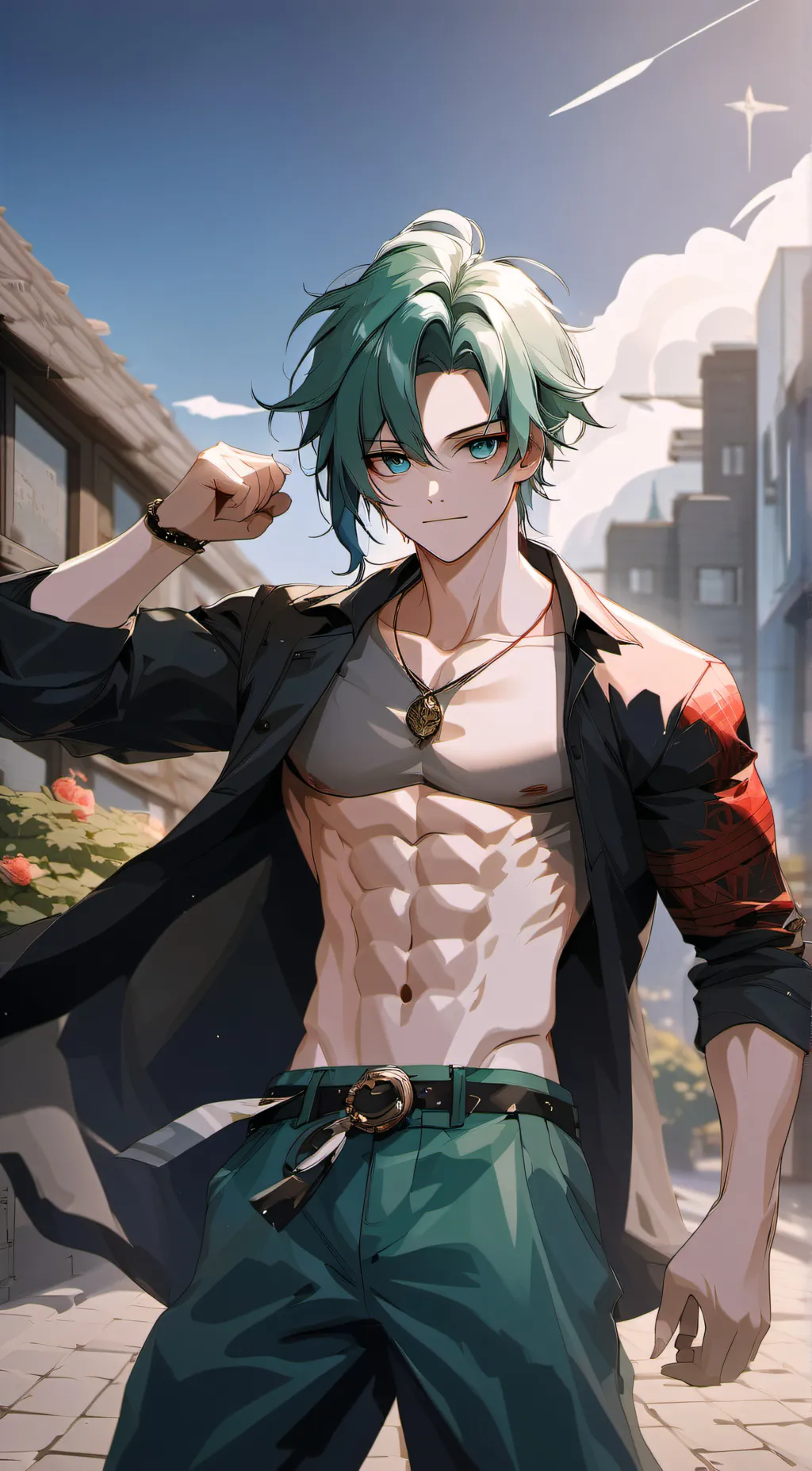 ai character: deku background
