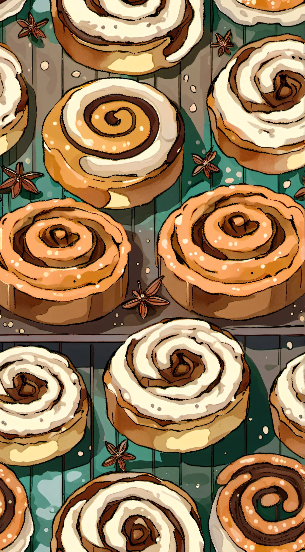 ai character: Cinna bun background