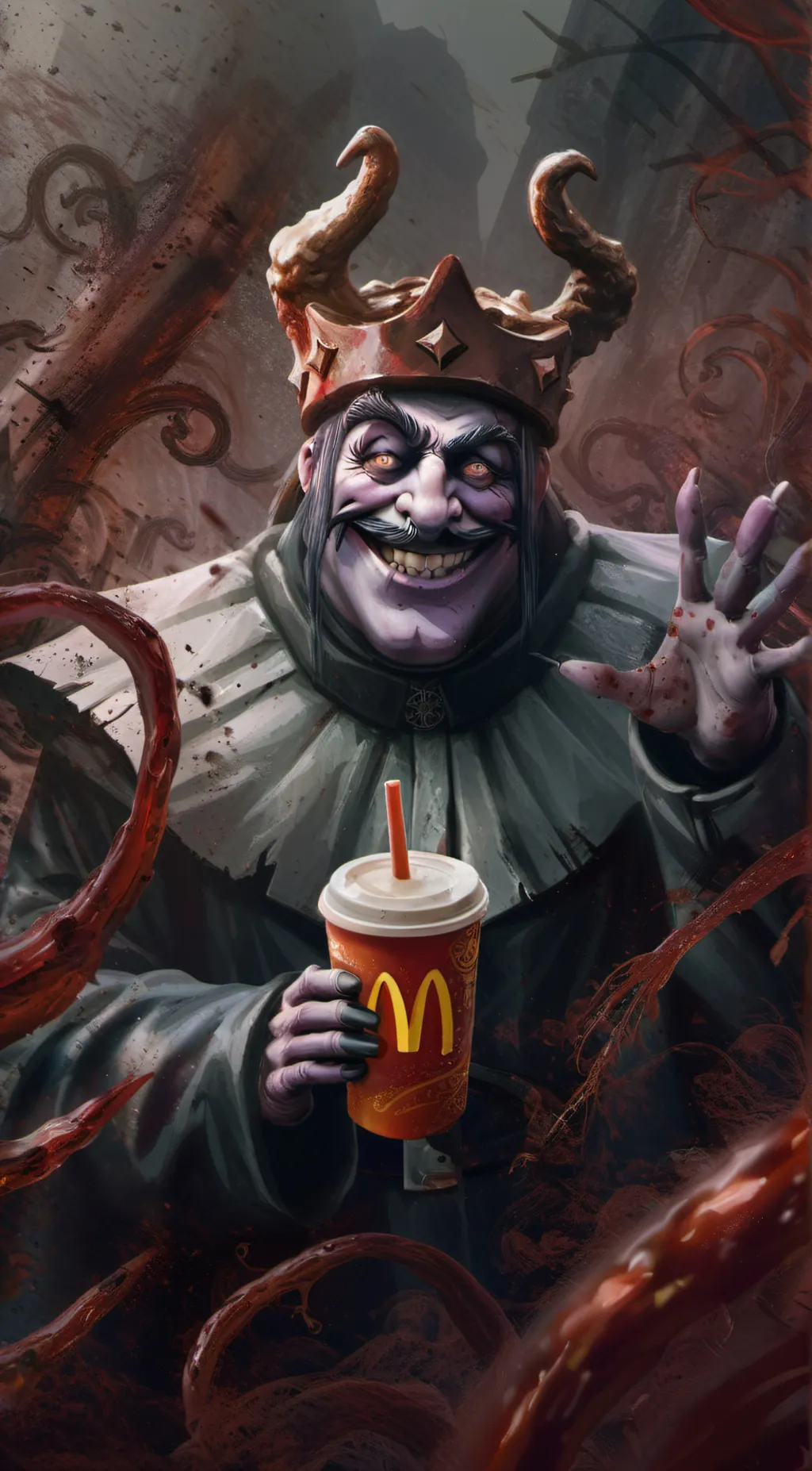 ai character: Grimace background