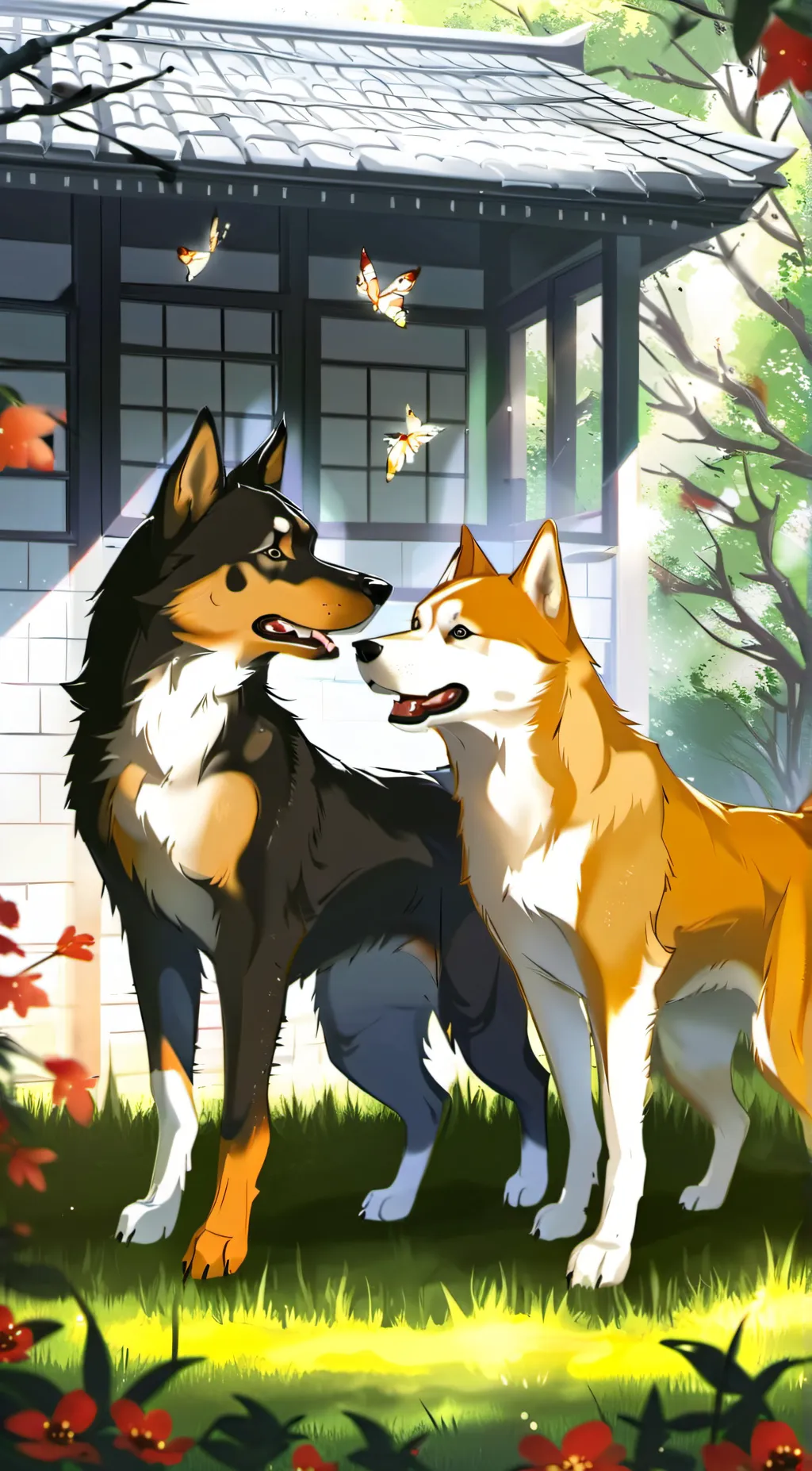 ai character: rover and spike background