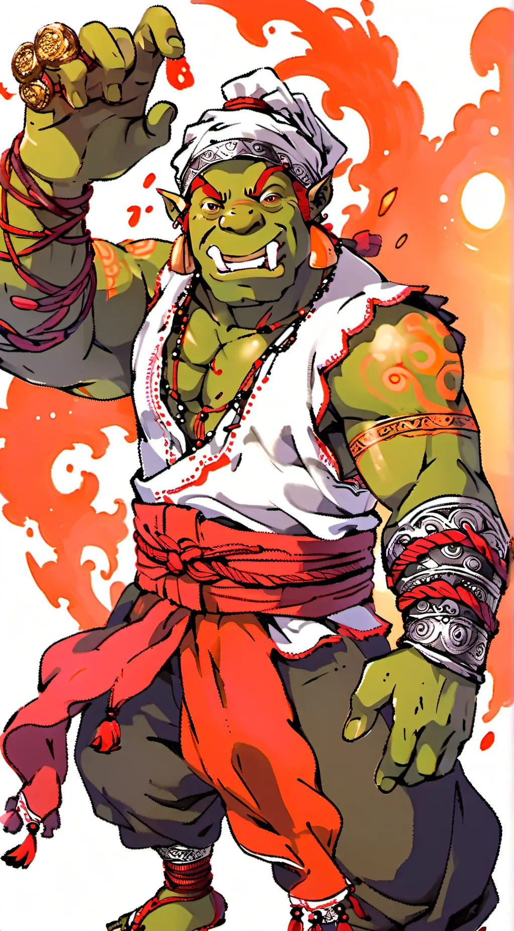 ai character: Shrek background