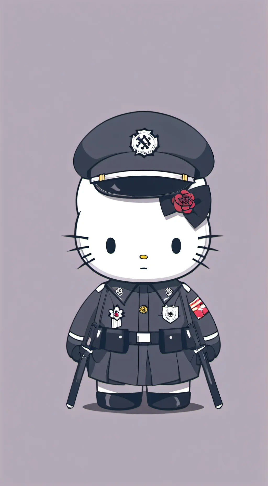 ai character: hello kitler background