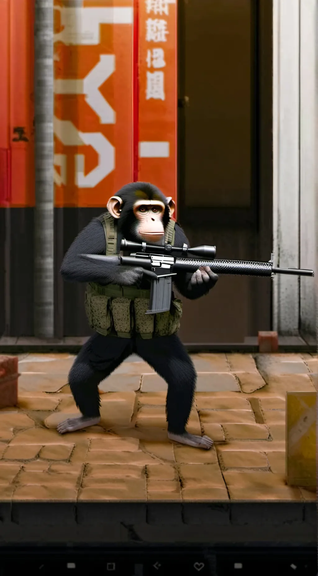 ai character: Sniper monkey background
