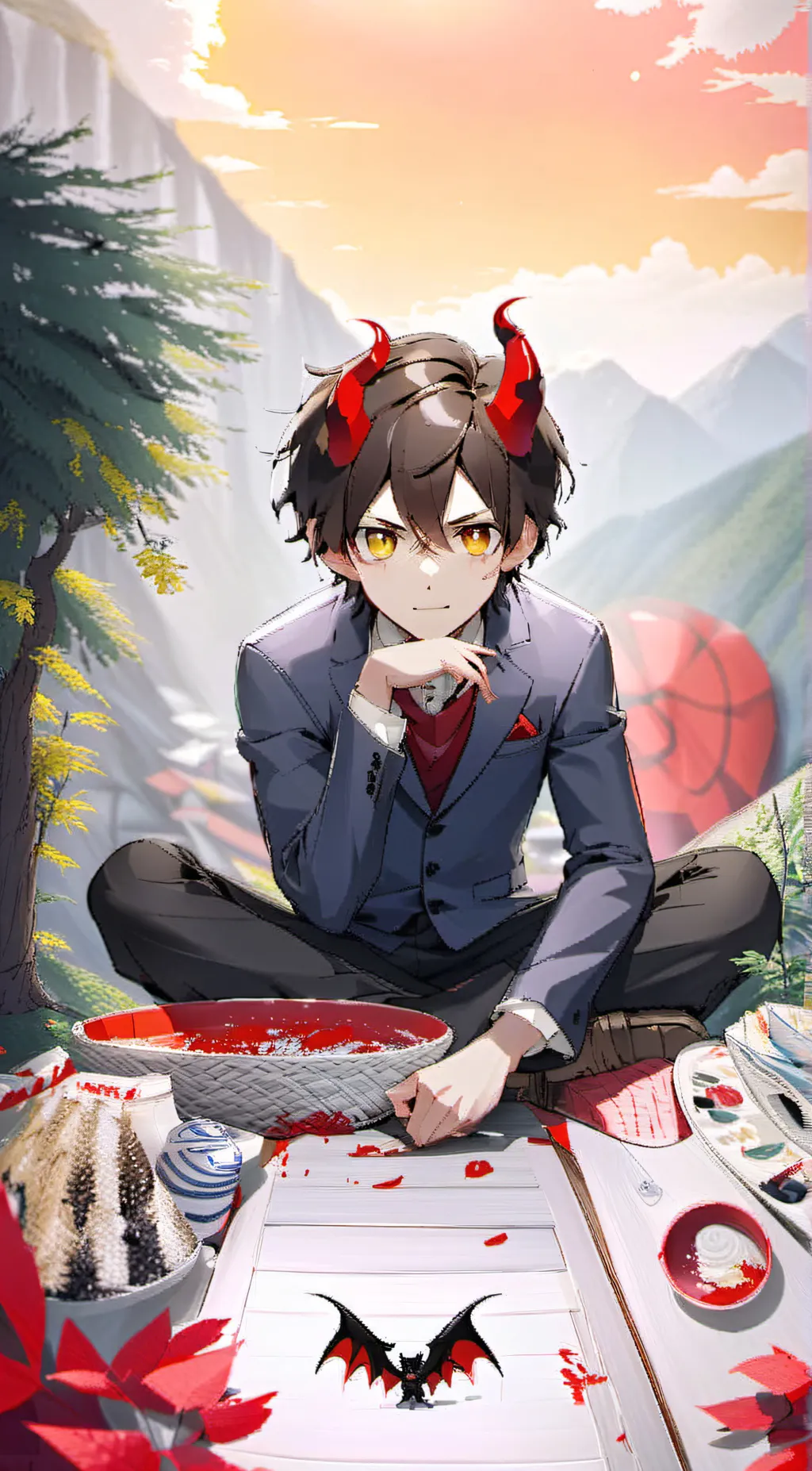 ai character: guardian devil background