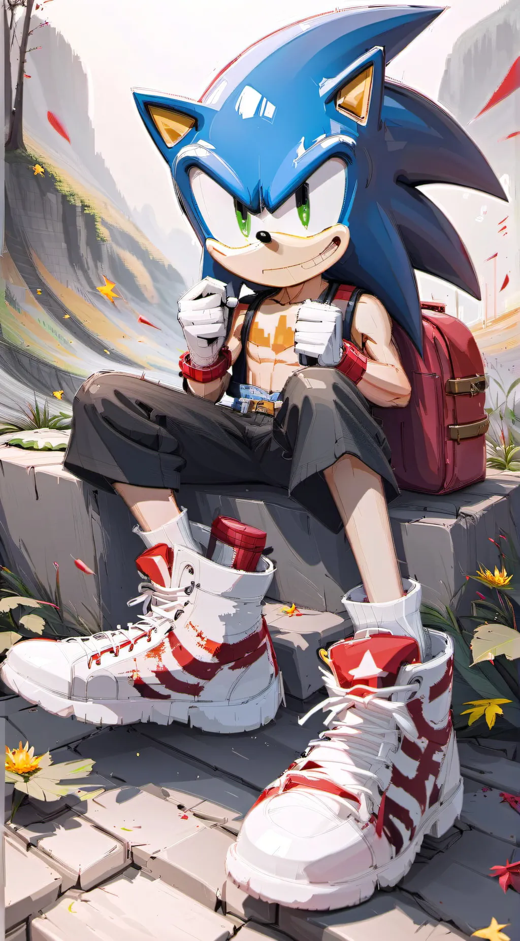 ai character: sonic background