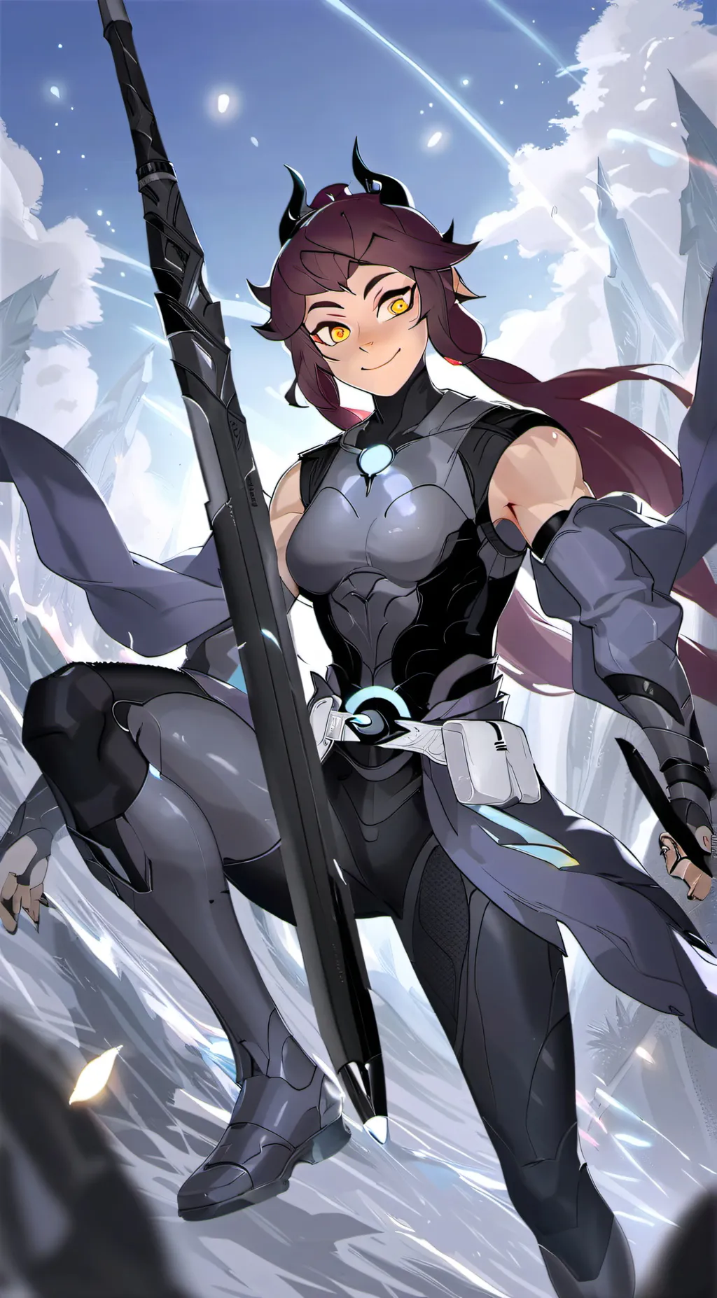 ai character: Catra~ background