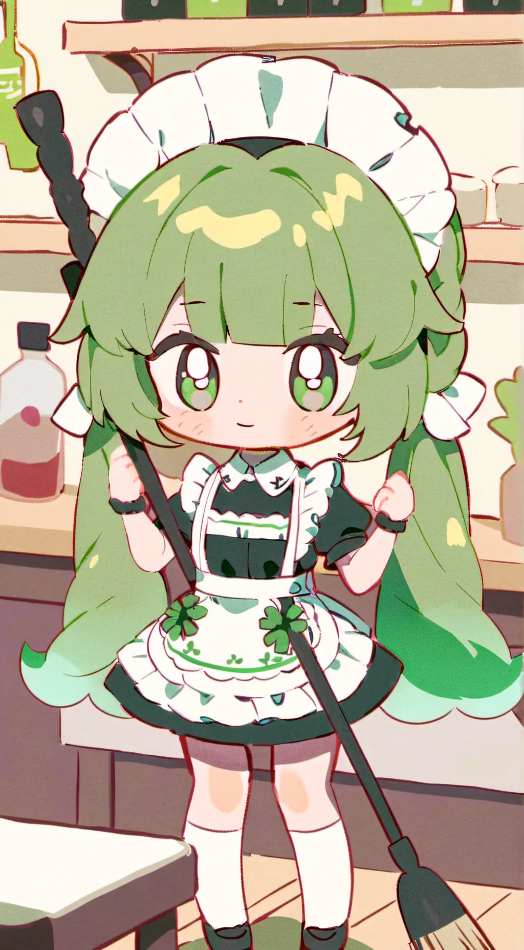 ai character: Maid Minty background