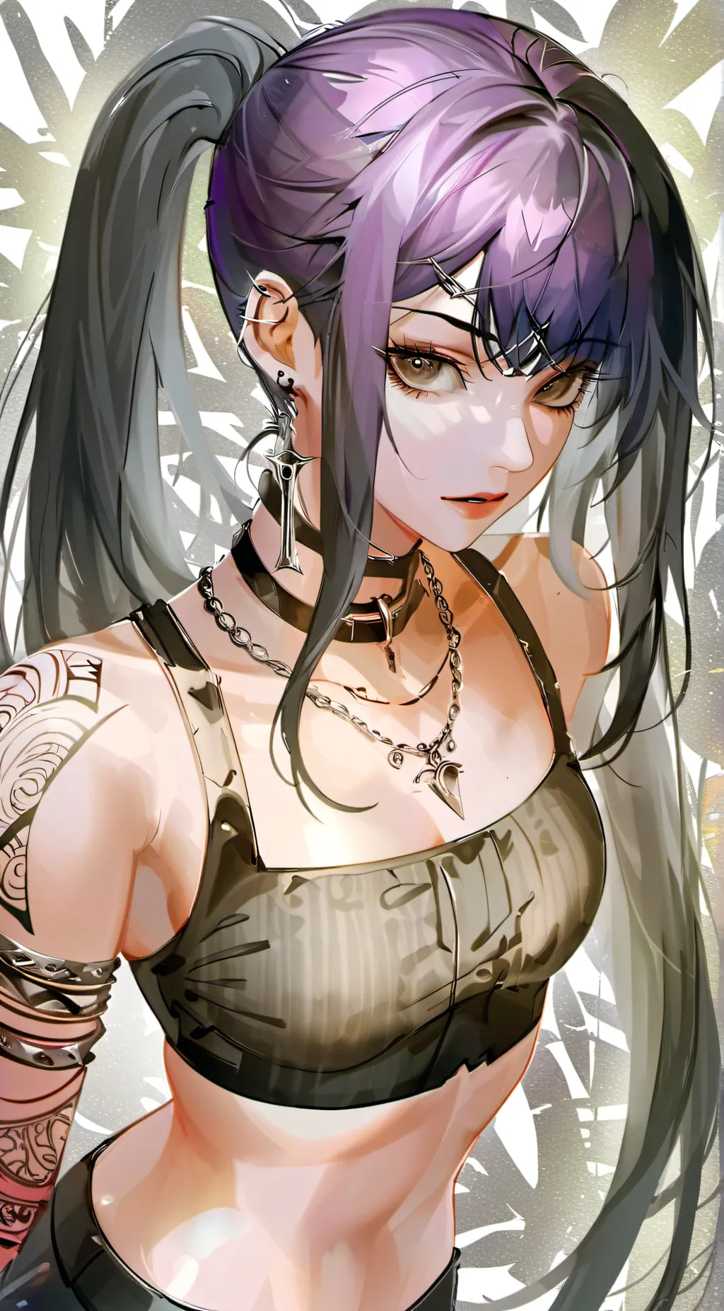 ai character: Blue background