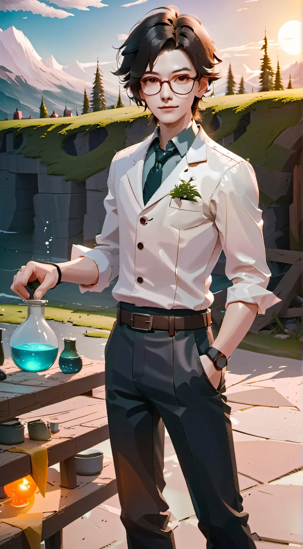 ai character: gender scientist background