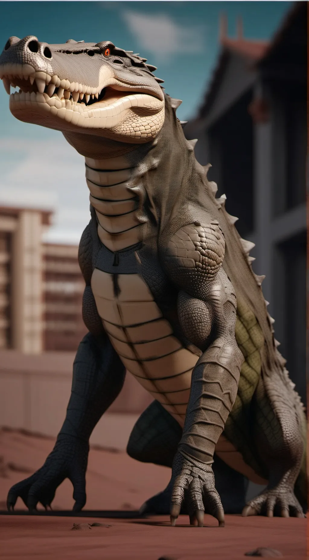 ai character: Camoflauga background