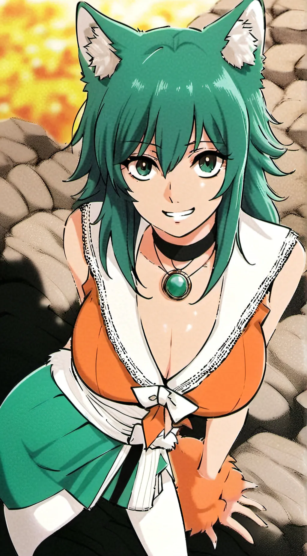 ai character: Roxanne  background