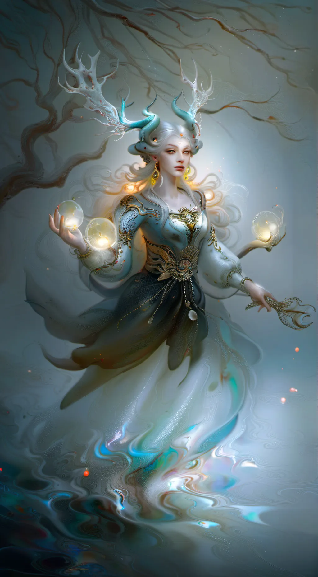 ai character: sky background