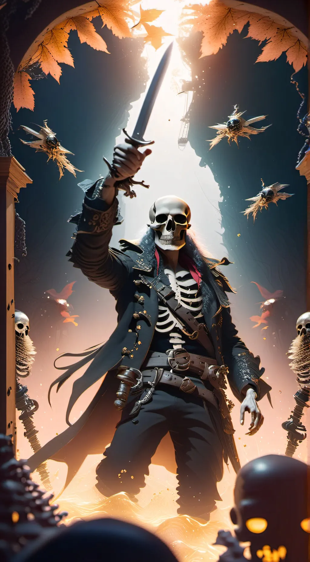 ai character: Cap’n Bones background