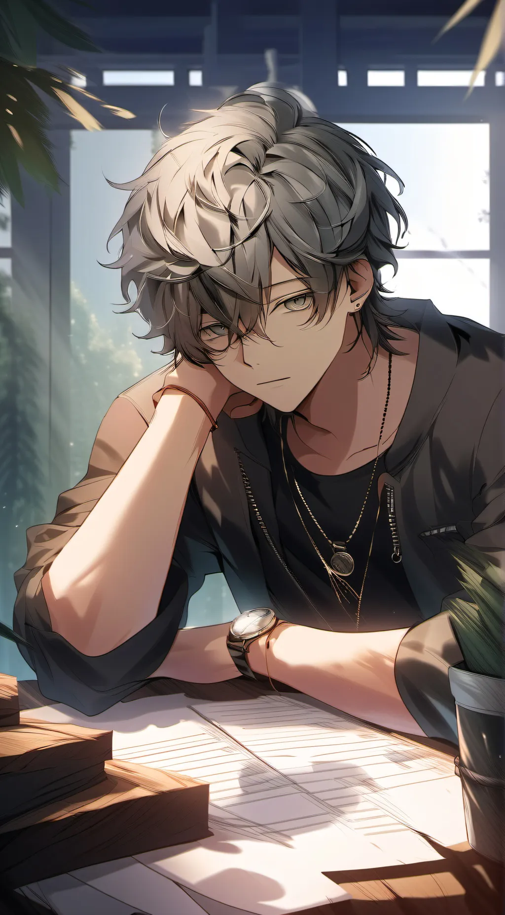 ai character: Ash background