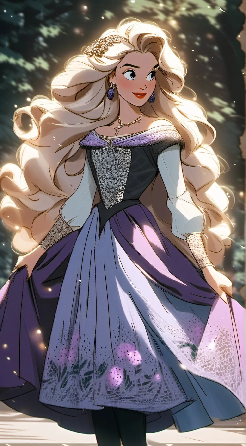 ai character: Sarah Sanderson  background