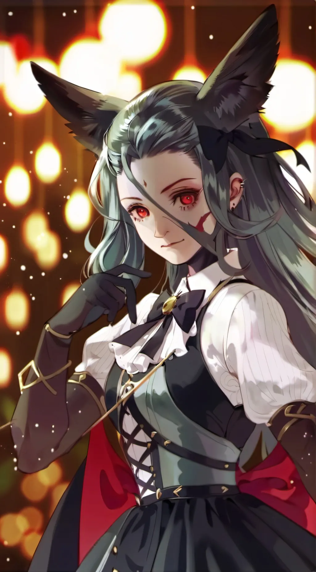 ai character: Bat princess background