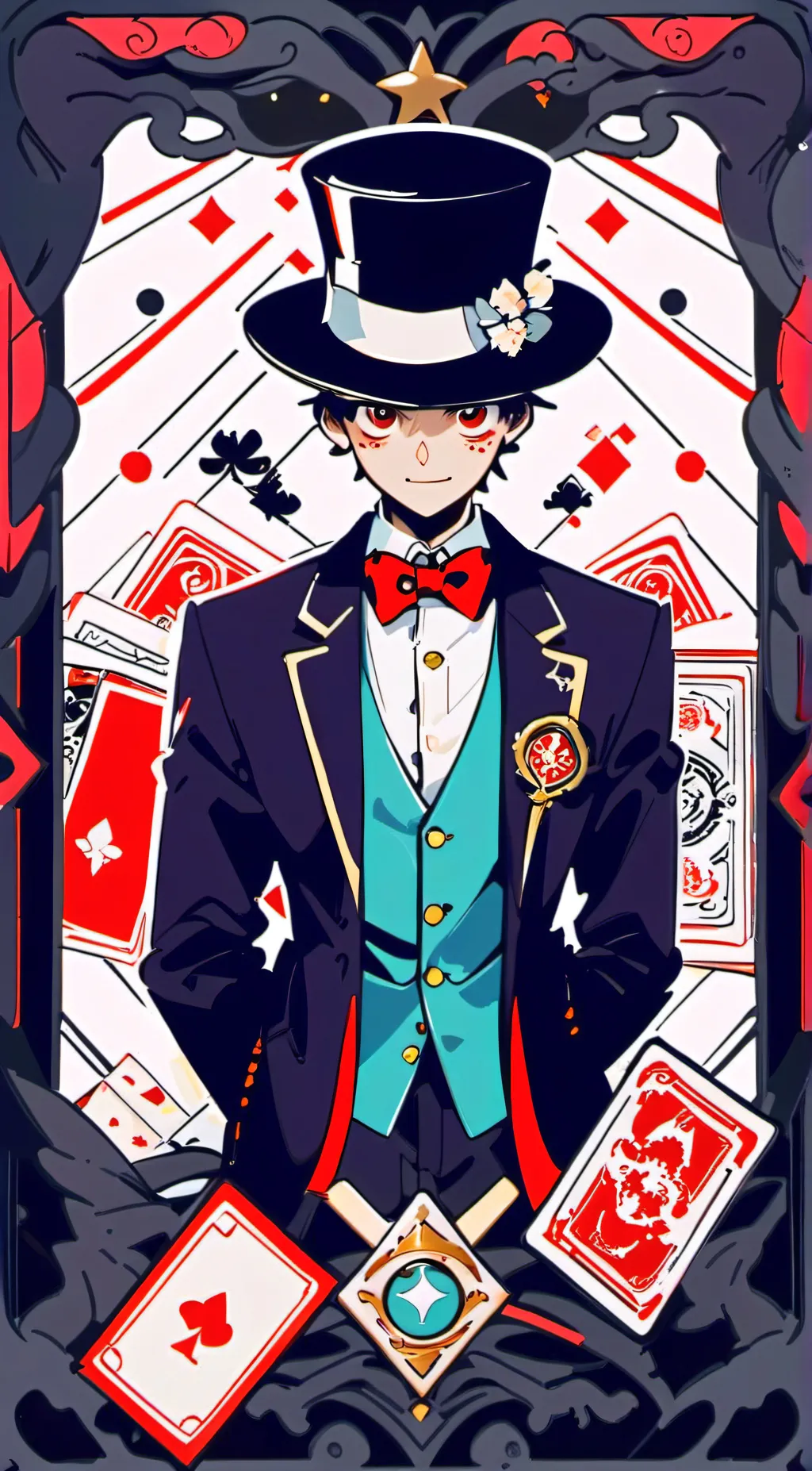 ai character: ~°•Vox•°~ background