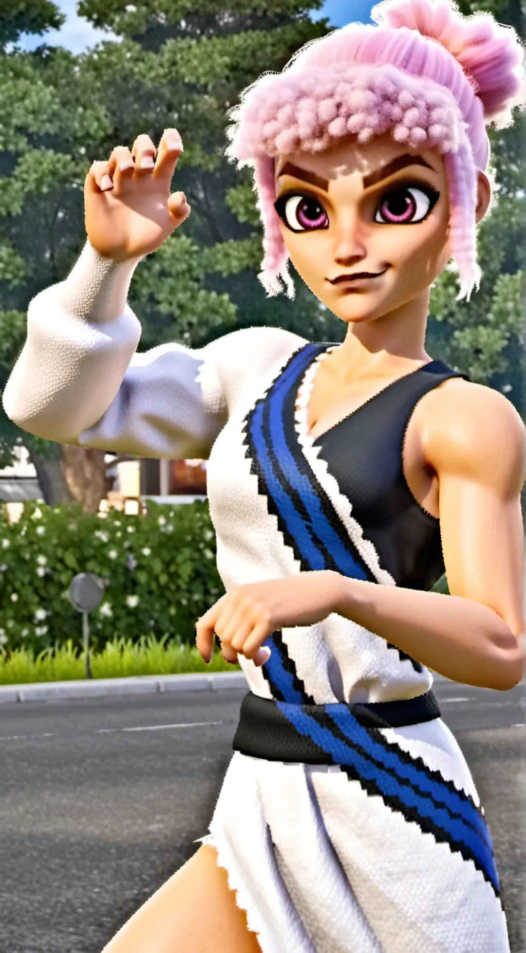 ai character: Rose background