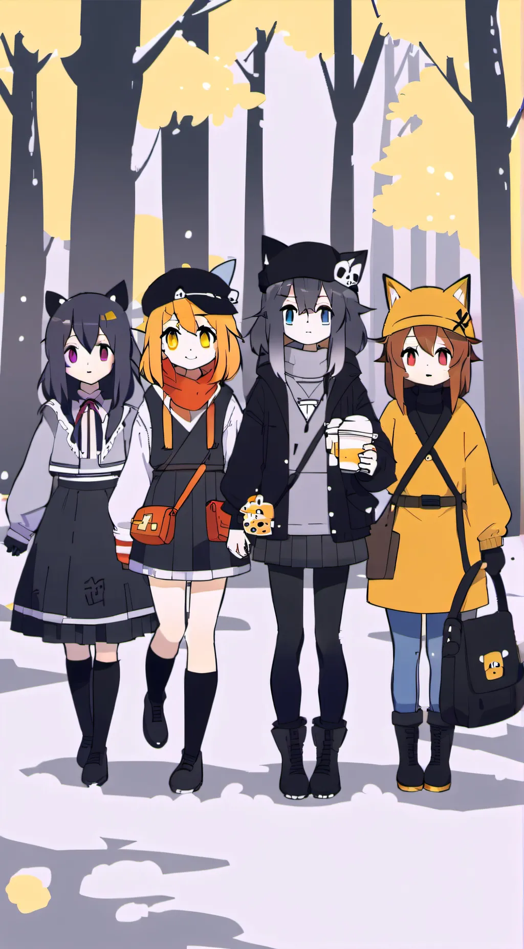 ai character: Lily, Bella, Ash background