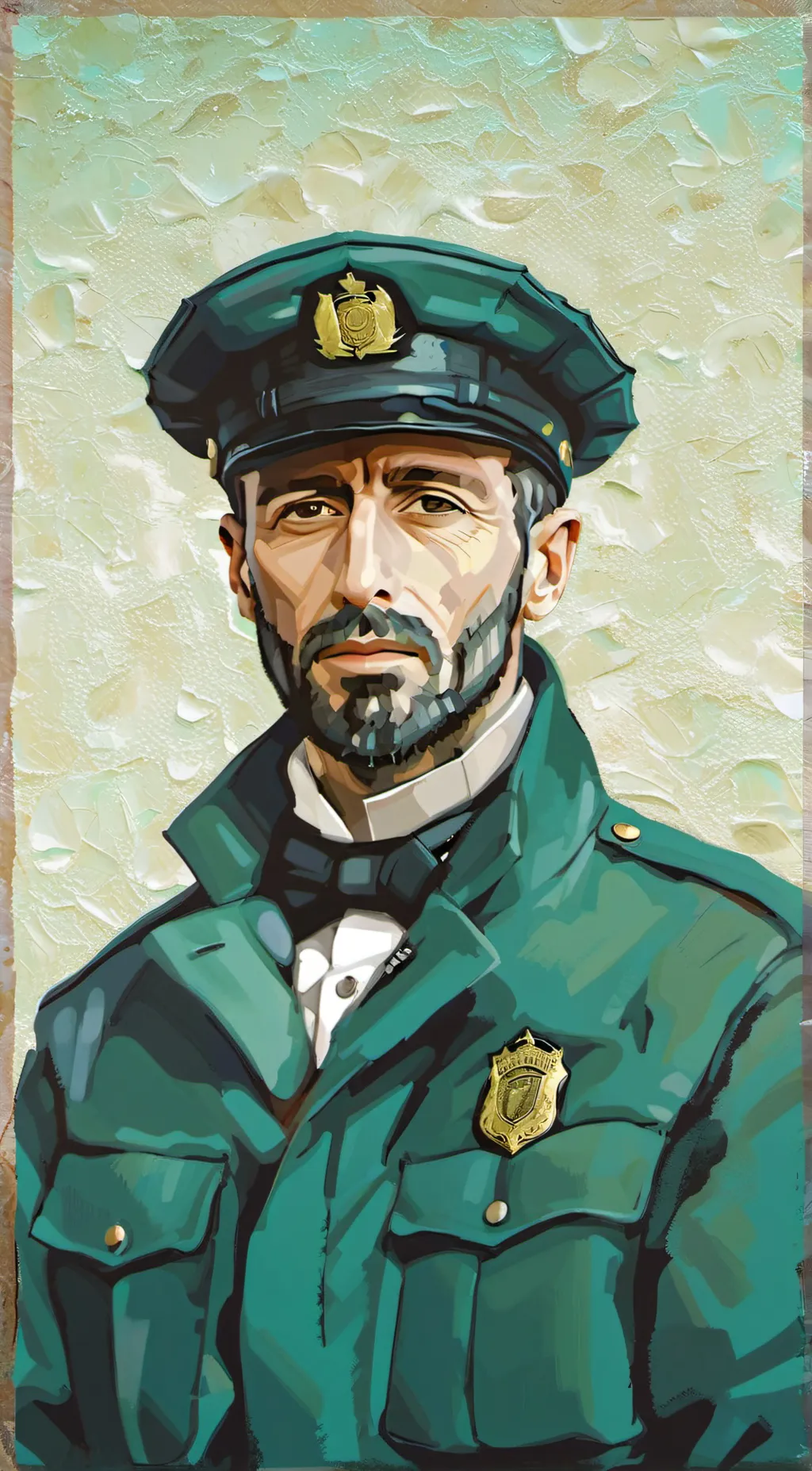 ai character: Liam jefe policia background